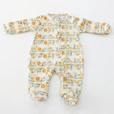 Macacão de Bebê com Pezinhos Estampado Conforto e Fofura para o Dia a Dia