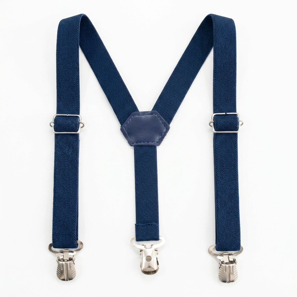 Calça Sarja para Bebê Menino – Estilo Mini Polegar Com Suspensorio