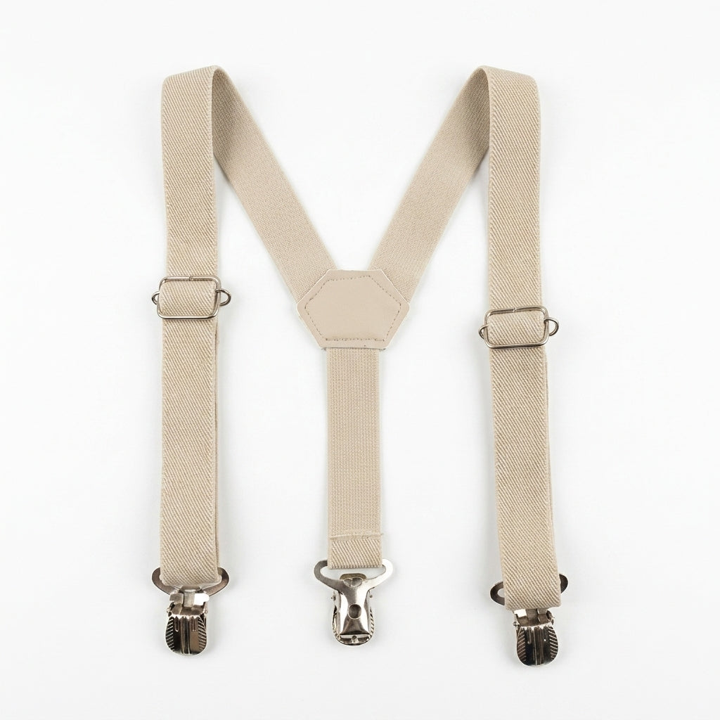 Calça Sarja para Bebê Menino – Estilo Mini Polegar Com Suspensorio