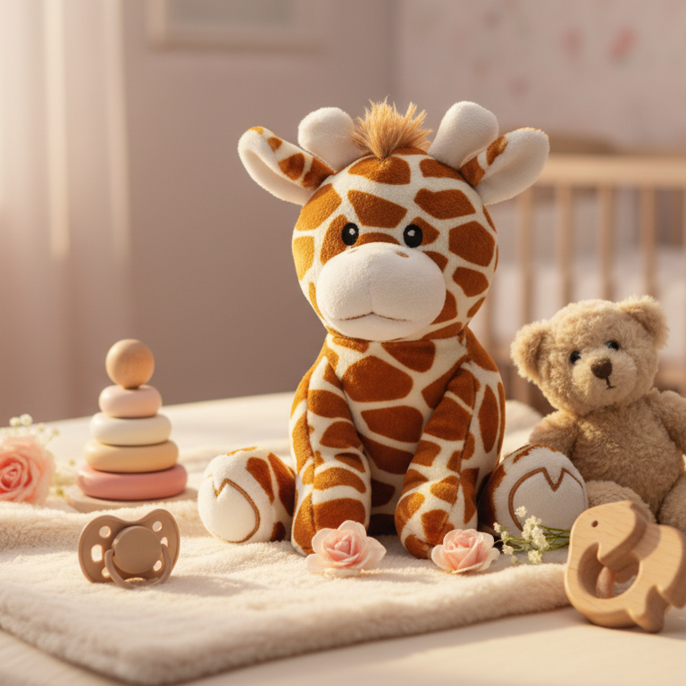 Minha Girafinha de Pelúcia – Fofura e Carinho em Cada Abraço