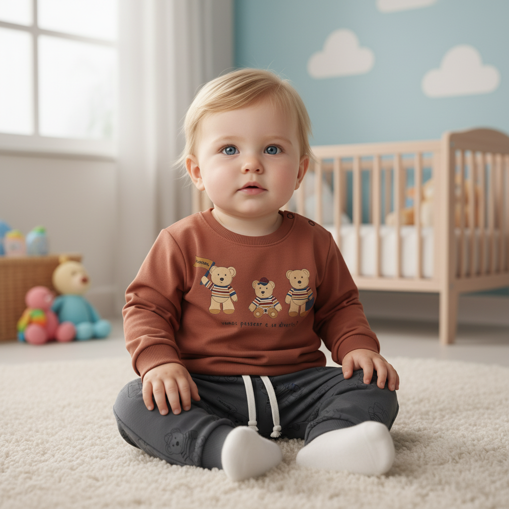 Conjunto Masculino Bebê Vamos Passear
