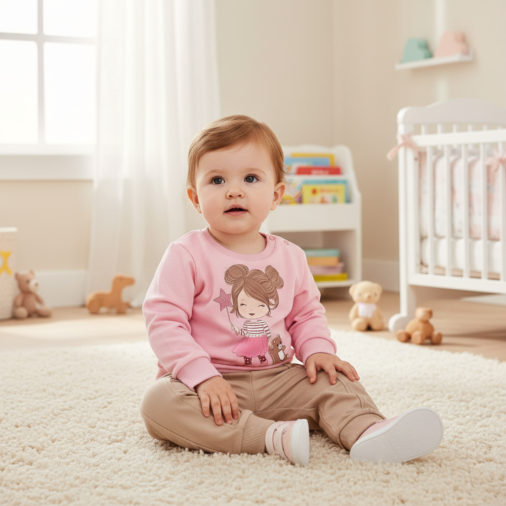 Conjunto Feminino Bebê Blusao Princesa