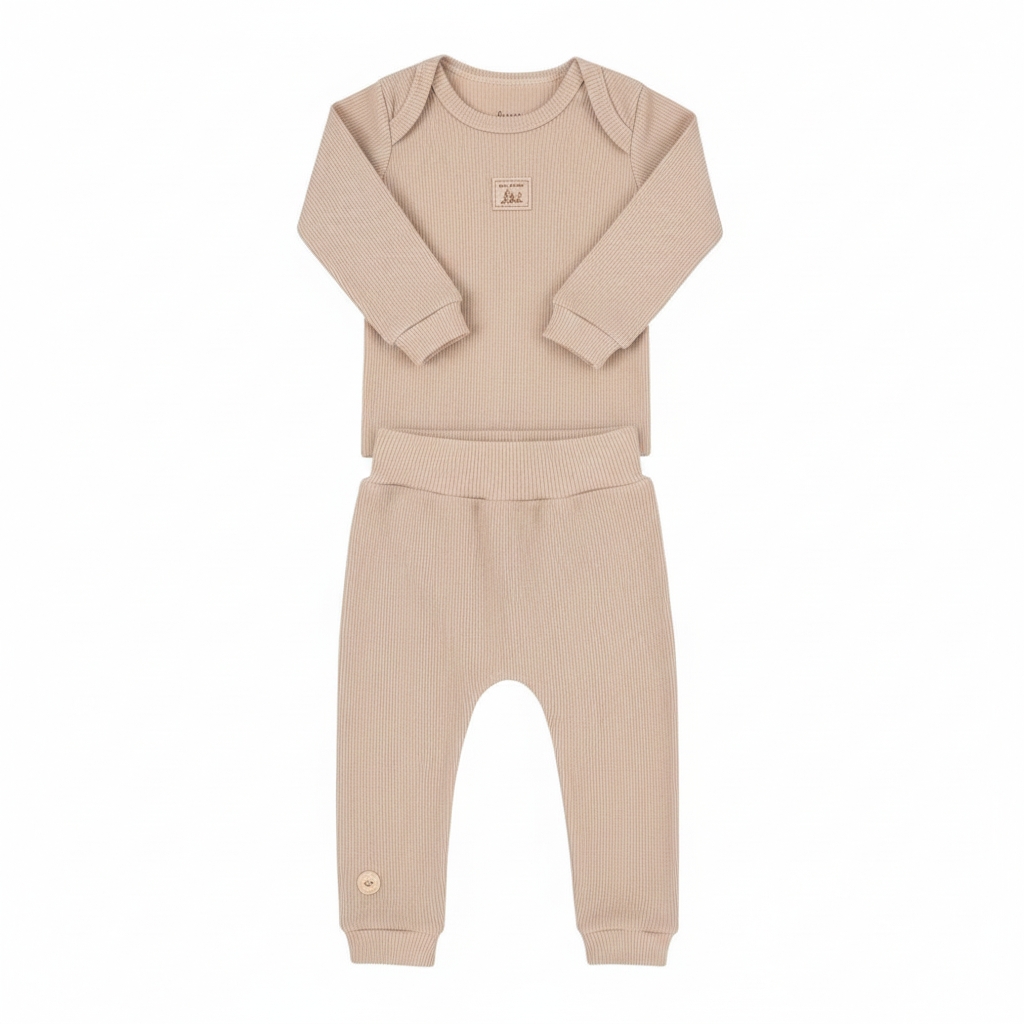 Conjunto Body Canelado Paraiso Baby – Conforto e Qualidade Exclusiva