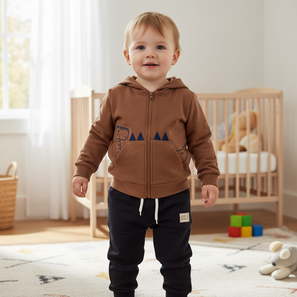 Conjunto Masculino Infantil Jaqueta Dino