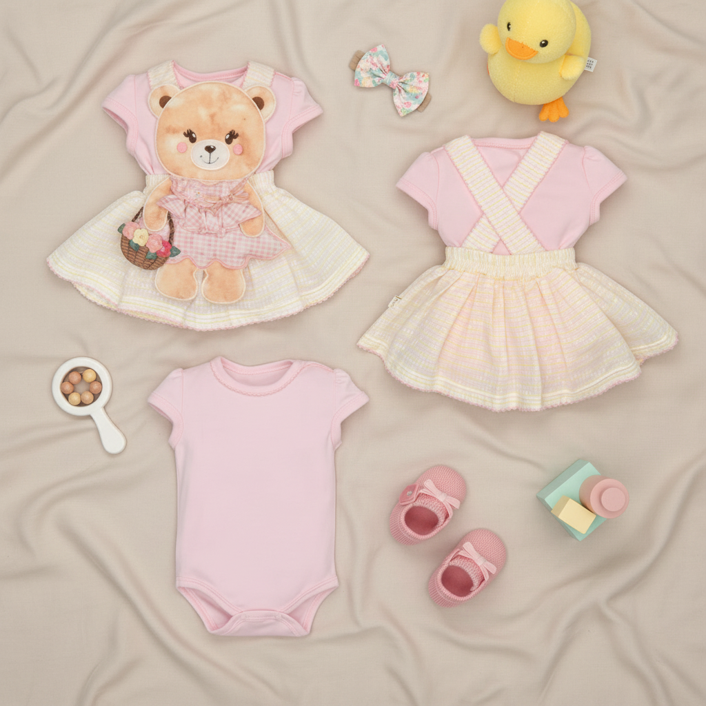 Vestido Feminino BeBe Com Body Coton Julie/Suedine Caroline