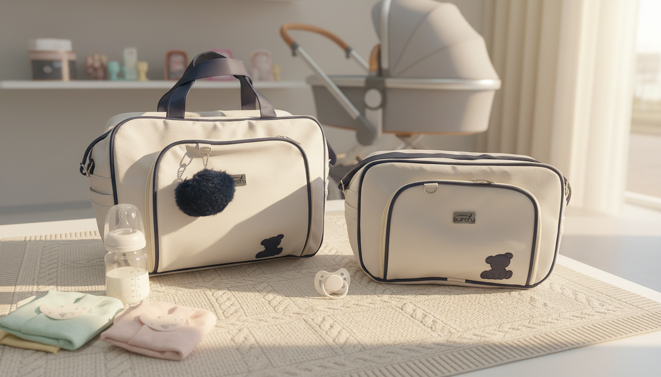 Kit Bolsa Menino Maternidade com 2 Peças – Organização e Estilo para Mamães