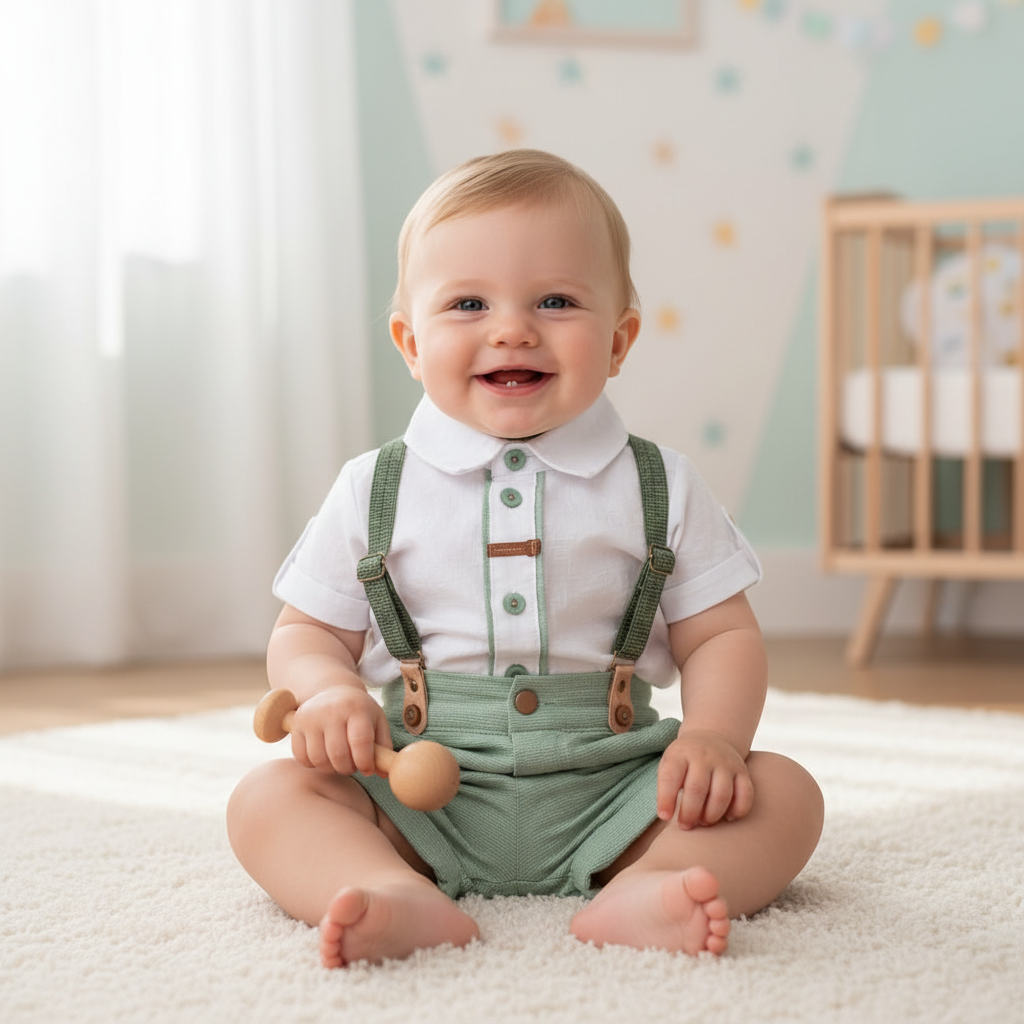 Conjunto Masculino Bebe Suspensorio