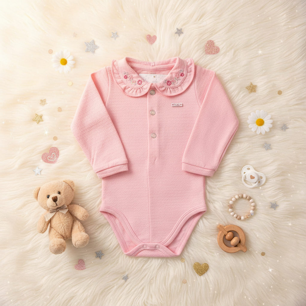 Body Feminino Bebê Longo Iogurte – Conforto e Qualidade Exclusiva