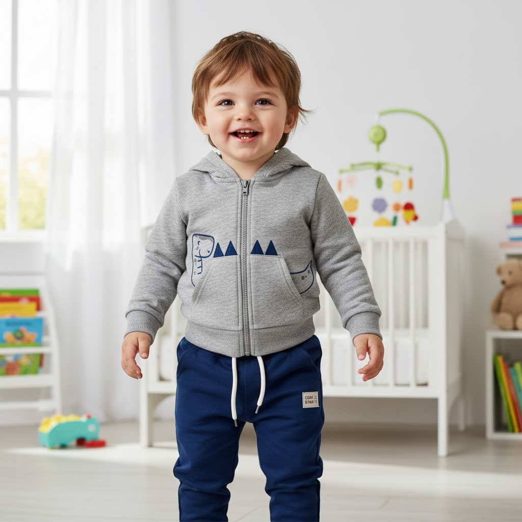 Conjunto Masculino Infantil Jaqueta Dino