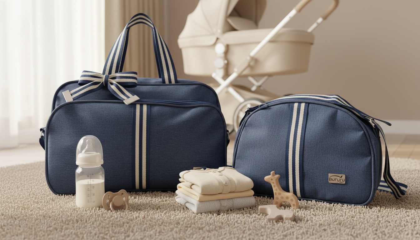 Bolsa Maternidade Kit com 2 peças Delta Linho