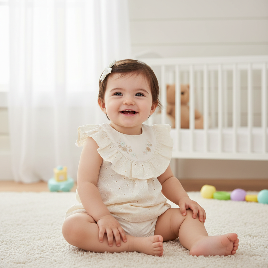 Conjunto Feminino Bebê Bata com Shorts Paraiso