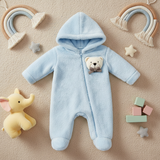 Macacão Fleece Pelúcia Urso – O Abraço Mais Quentinho e Fofo do Bebê