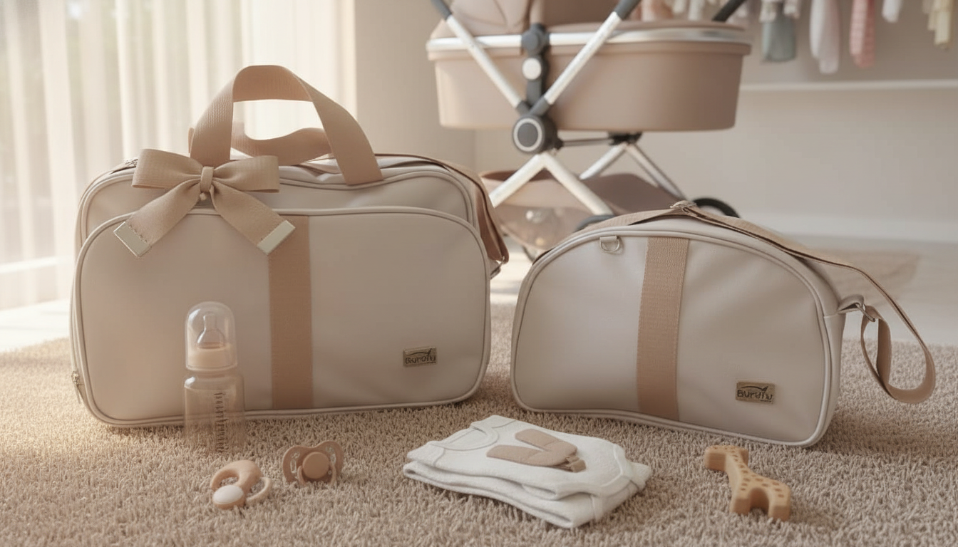 Bolsa Maternidade Kit com 2 peças Delta Linho
