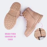 Bota Coturno Infantil Feminina Lucky Comfy