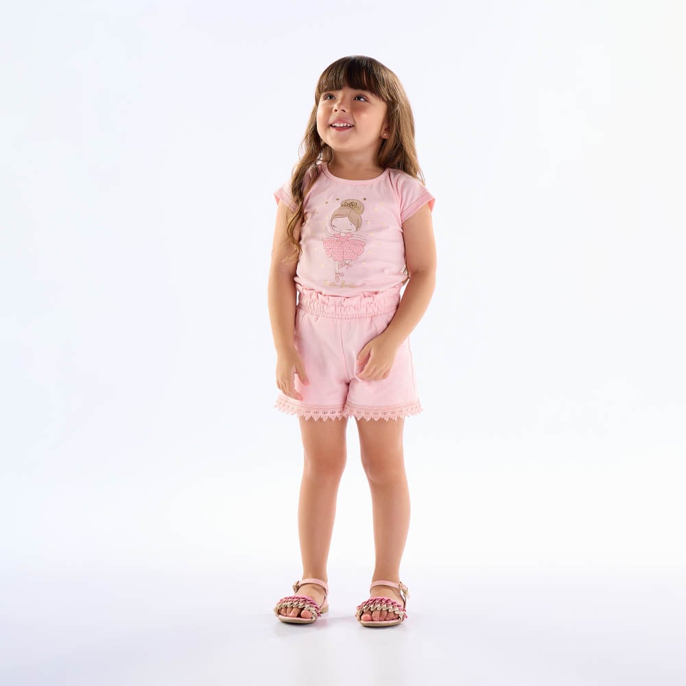 Blusa Feminina Infantil Bailarina
