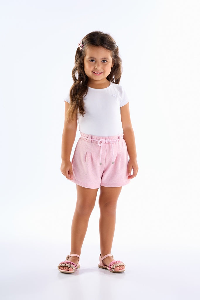 Blusa Feminina Infantil Basica Coração