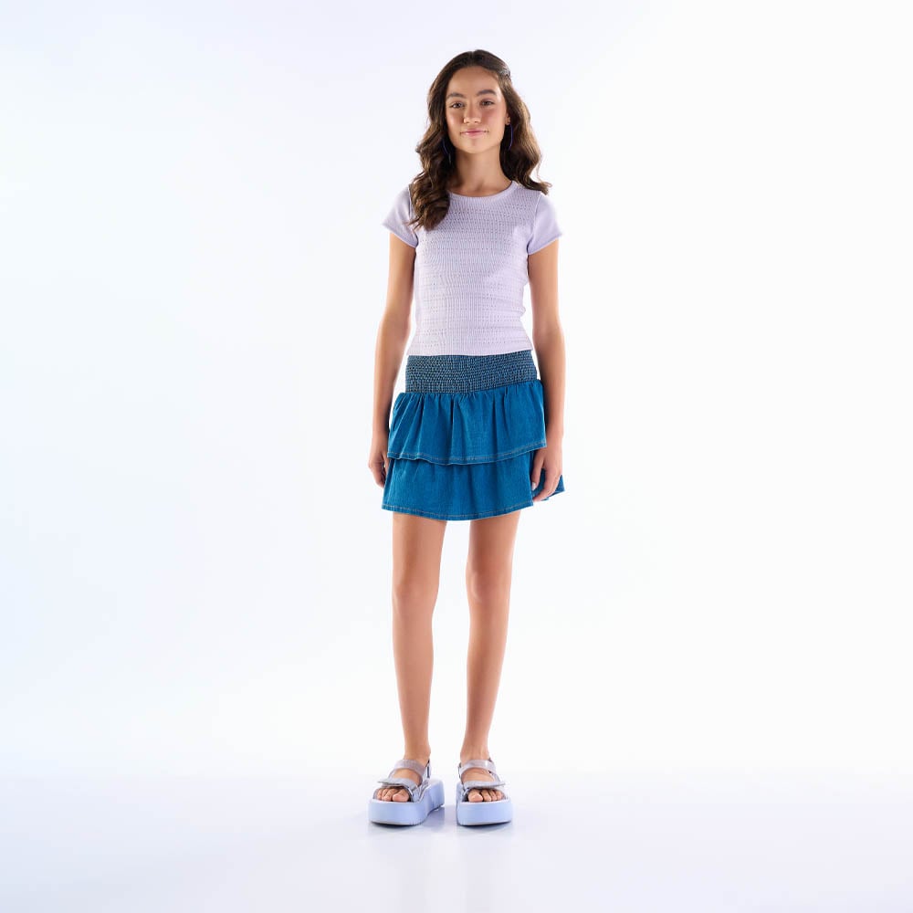 Blusa Feminina Infantil Brilho