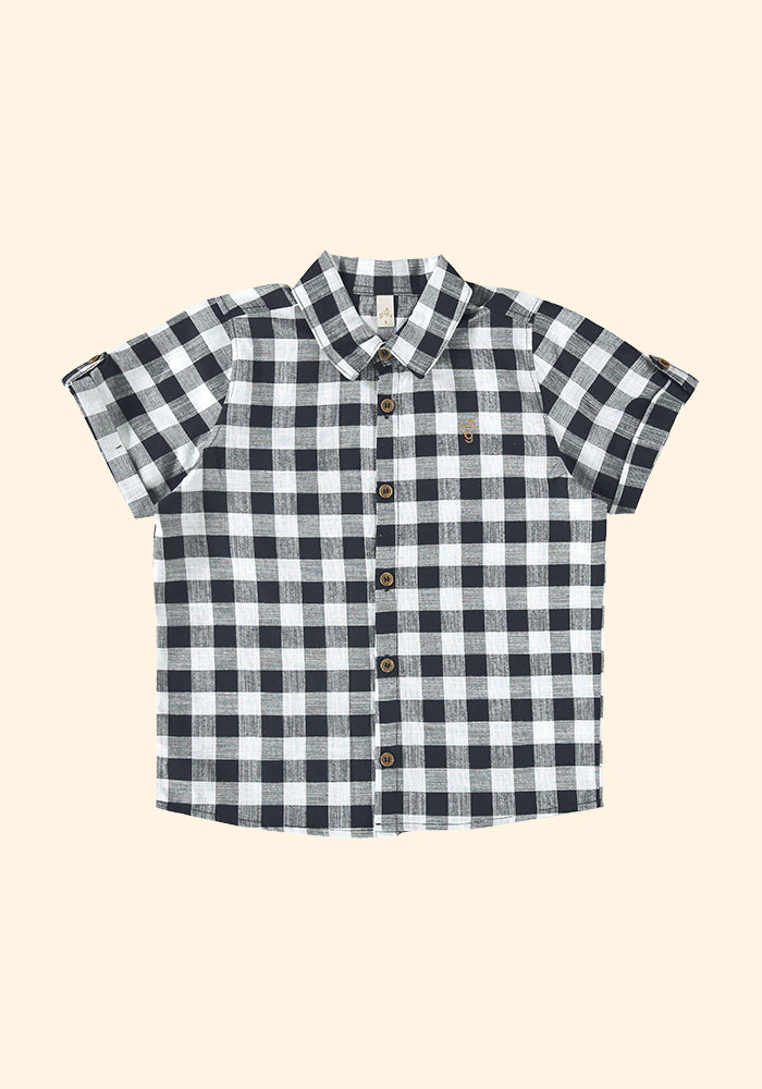 Camisa Infantil Masculina Xadrez Confortável e Estilosa