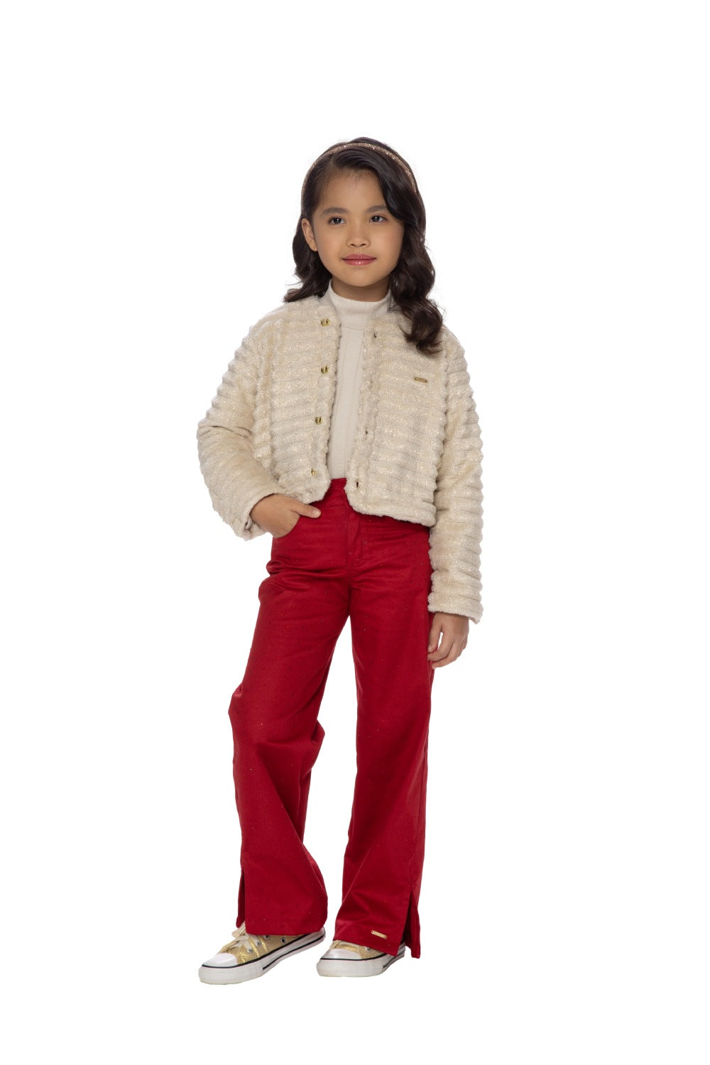 Casaco Feminino Infantil Bolero Sofia