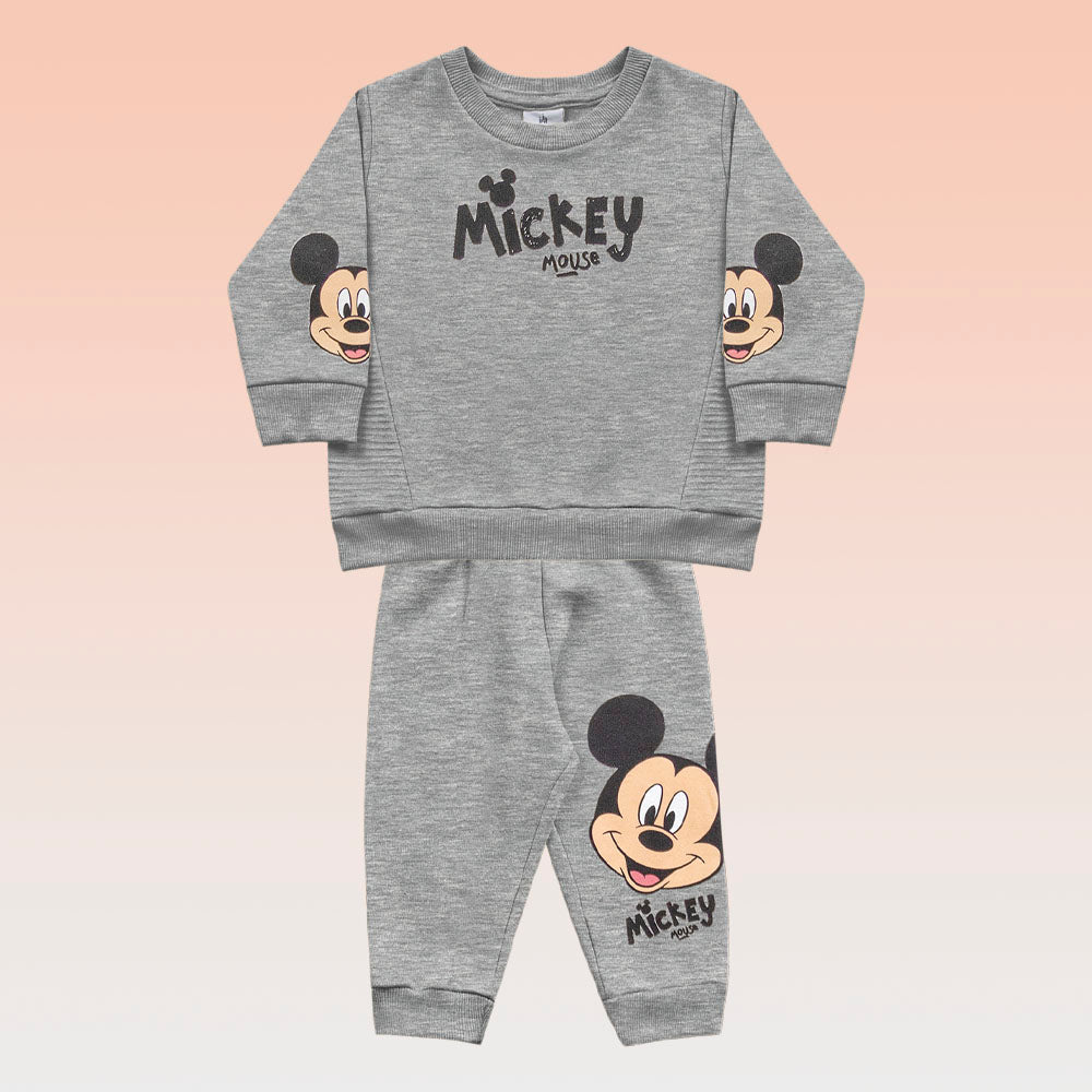 Conjunto Masculino Bebê Blusão e Calça em Moletom Disney – Conforto e Qualidade Exclusiva