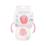 Copo de Treinamento Bichinho com Bico Flexível, Alça e Tampa 240ml Feminina Pimpolho Rosa/Coruja