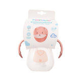 Copo de Treinamento Bichinho com Bico Flexível, Alça e Tampa 240ml Feminina Pimpolho Rosa/Raposa