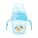 Copo de Treinamento com Alça e Bico Flexível 150ml Masculina Pimpolho Azul/Cachorro