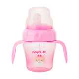 Copo de Treinamento com Alça e Bico Flexível 150ml Feminina Pimpolho Rosa/Gato
