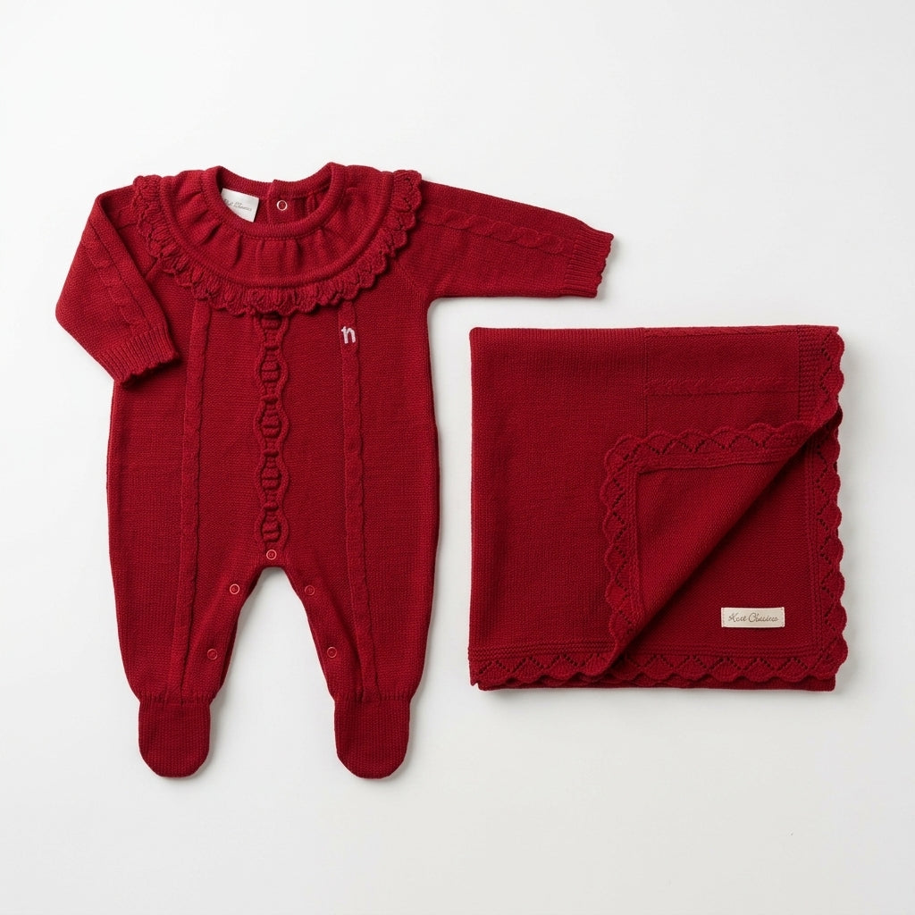 Kit Maternidade em Tricot com Aran e Tranças – Conforto e Exclusividade