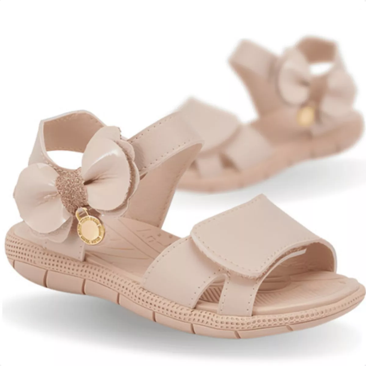 Sandália Feminina Infantil Papete Tic Tac Casual