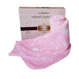 COBERTOR BABY SUPER SOFT EM RELEVO ESTAMPADO 80 cm x 1,10 m Rosa