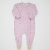Macacão Longo Feminino Plush Estampado com Bordado