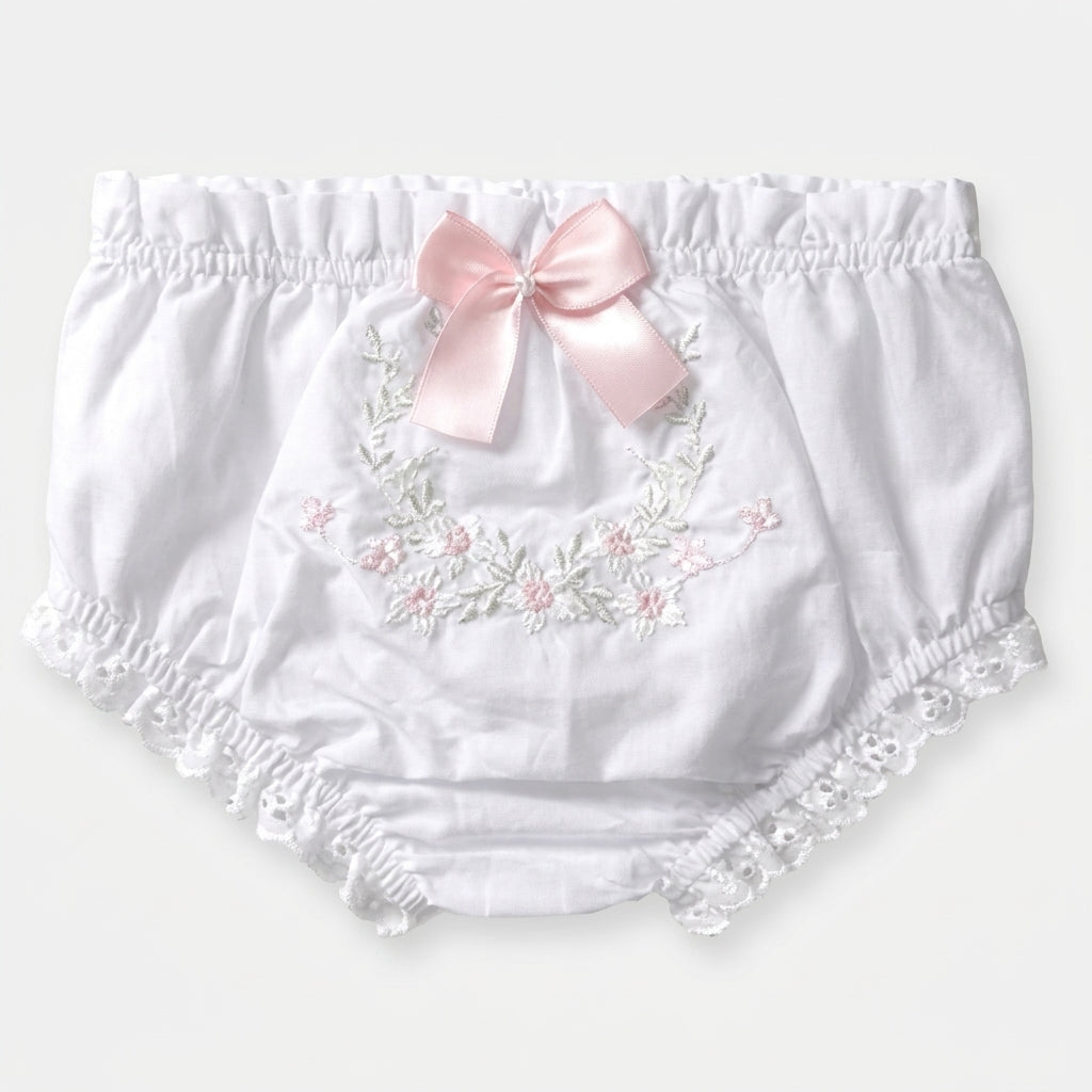 Calcinha Infantil Tricoline com Babados e Conforto