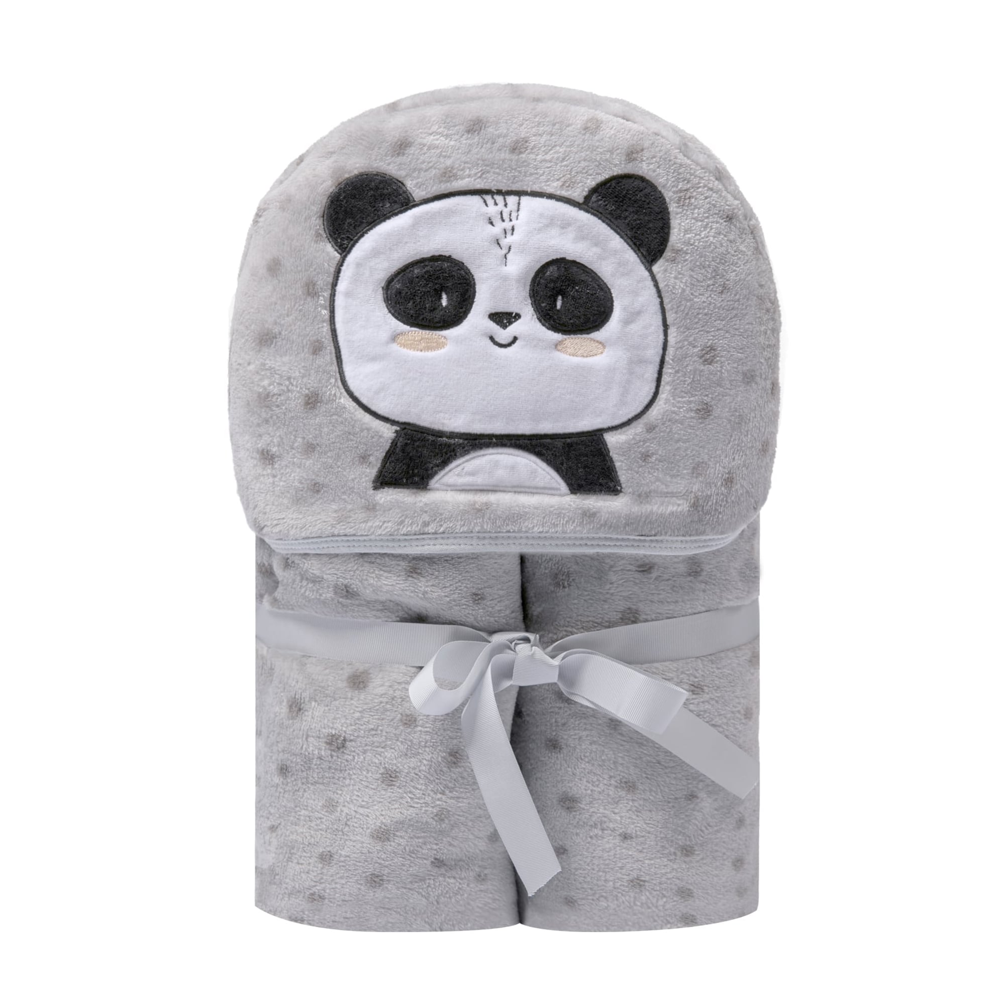 Cobertor Bordado de Microfibra Papi Friends com Capuz Panda Ben - Conforto Exclusivo para Seu Bebê
