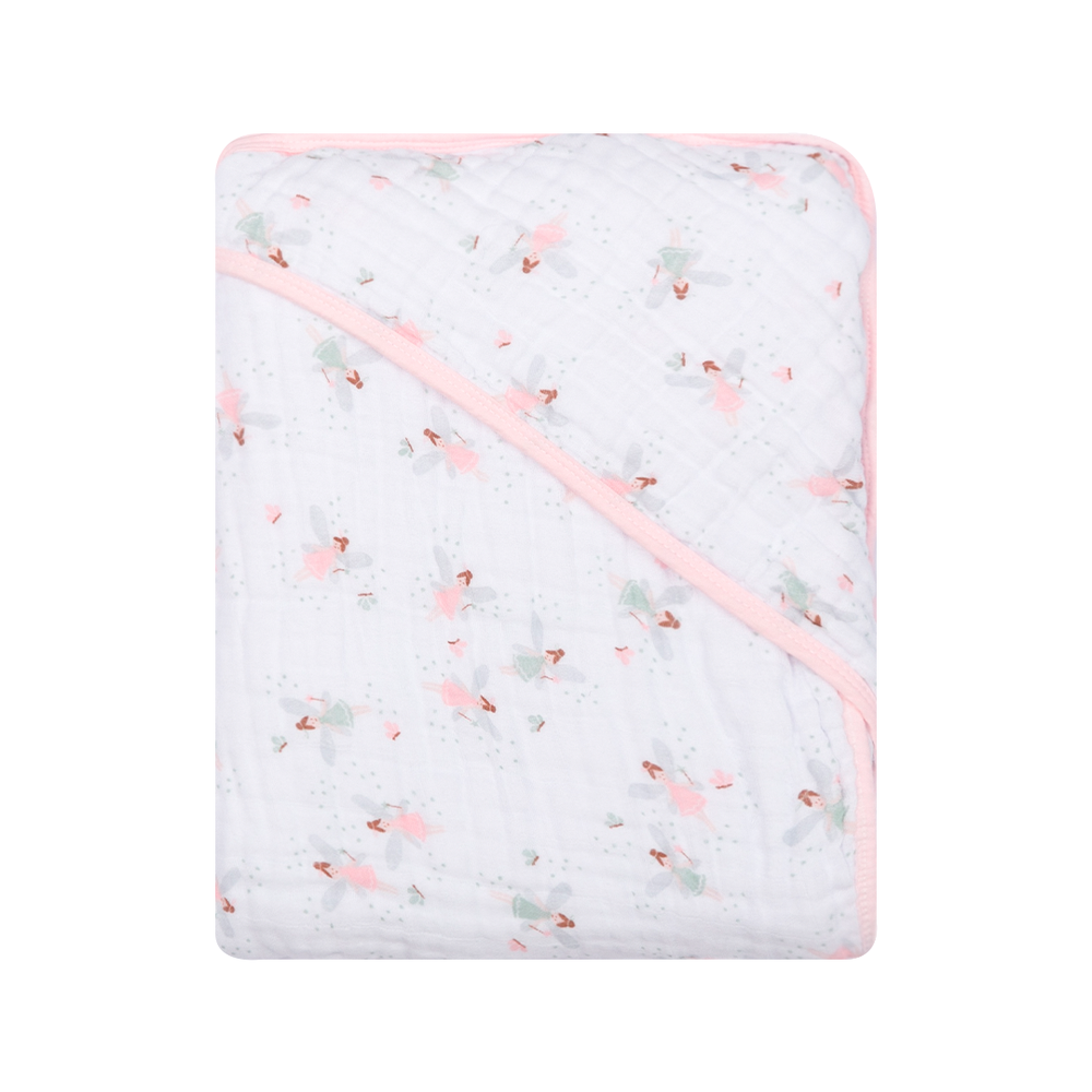 Toalha de Banho Papi Soft com Capuz  Fadinhas 80x80cm – Conforto e Qualidade Exclusiva