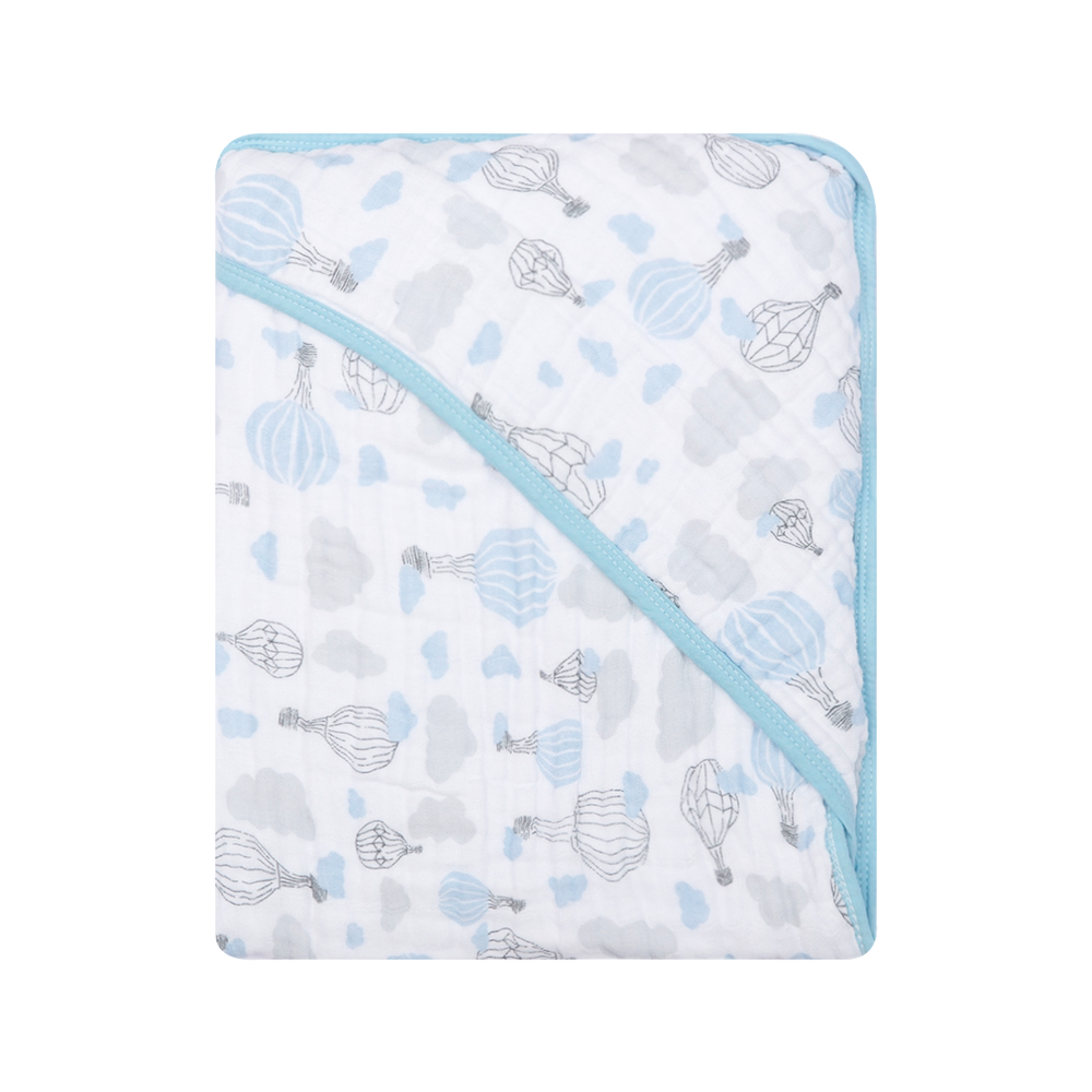 Toalha de Banho Papi Soft com Capuz Balões no Céu 80x80cm – Conforto e Qualidade Exclusiva
