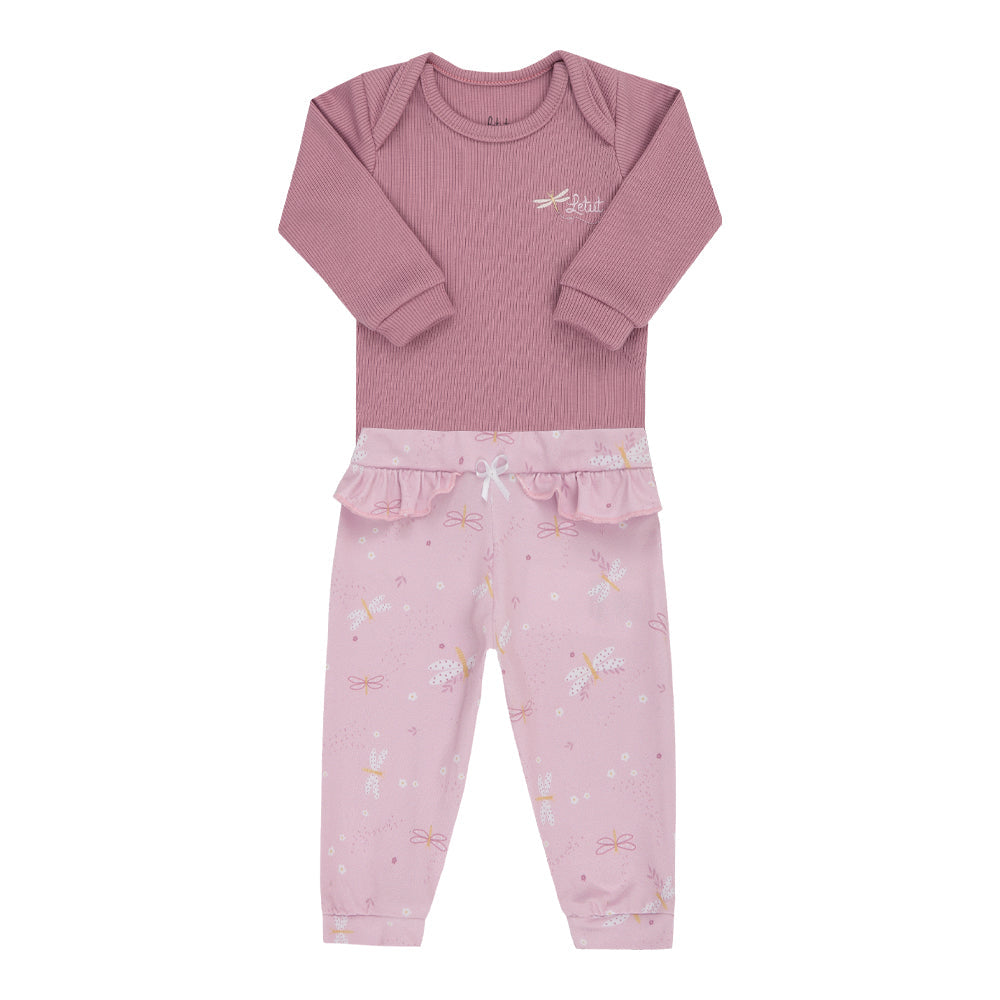 Conjunto Feminino Bebê Body e Calça Paraiso – Conforto e Qualidade Exclusiva
