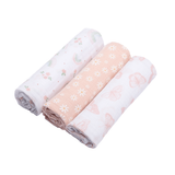 Cueiro swaddle papi soft estampado 80cm x 80cm contém 03 un margaridas