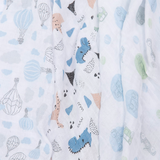 Cueiro swaddle papi soft estampado 80cm x 80cm contém 03 un jurassic