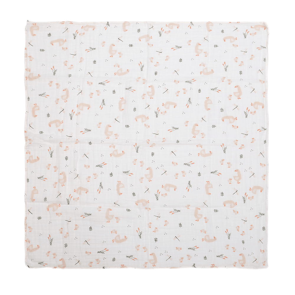 Cueiro swaddle papi soft estampado 80cm x 80cm contém 03 un passeio dos patinhos