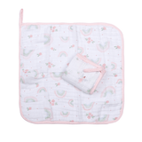 Paninho de boca papi soft c/prendedor de chupeta est 40cm x 40cm contém 02 un arco de flores