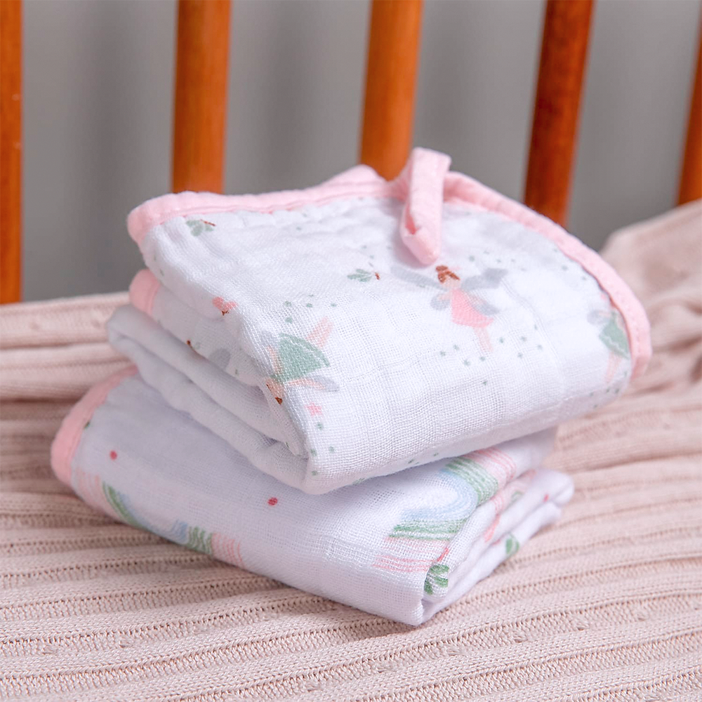 Paninho de boca papi soft c/prendedor de chupeta est 40cm x 40cm contém 02 un arco de flores