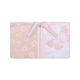 Paninho de boca papi soft c/prendedor de chupeta est 40cm x 40cm contém 02 un margaridas