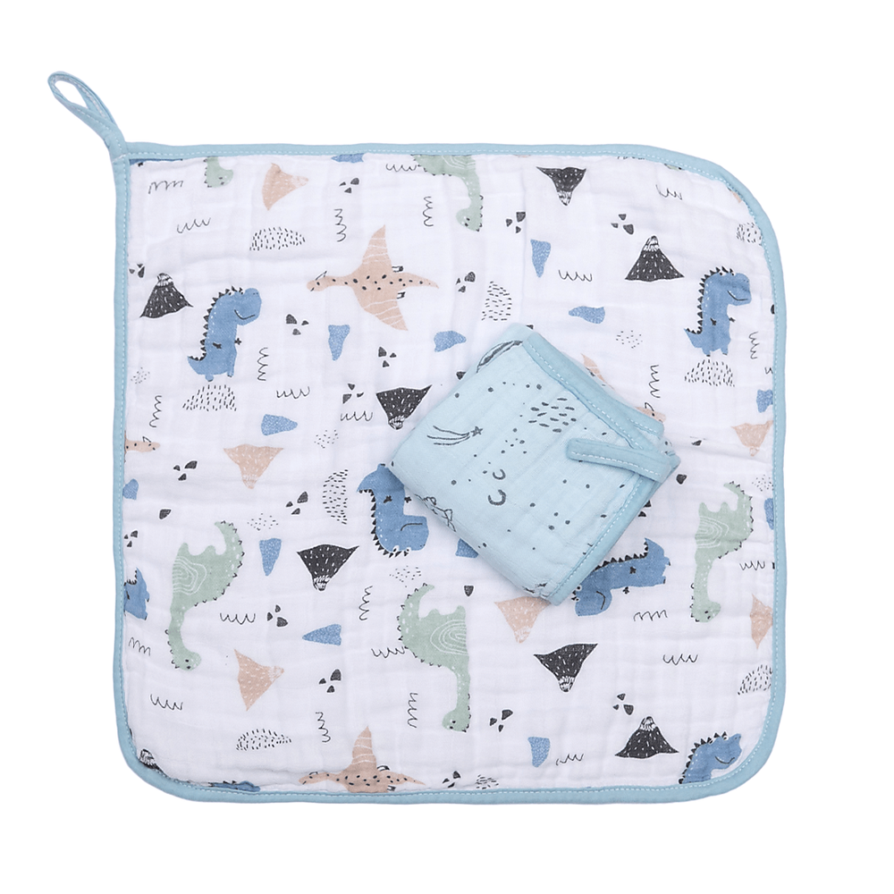 Paninho de boca papi soft c/prendedor de chupeta est 40cm x 40cm contém 02 un jurassic