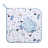 Paninho de boca papi soft c/prendedor de chupeta est 40cm x 40cm contém 02 un jurassic