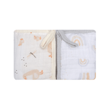 Paninho de boca papi soft c/prendedor de chupeta est 40cm x 40cm contém 02 un passeio dos patinhos