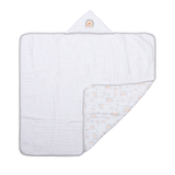 Toalha de Banho Papi Soft com Capuz Bordado Reino do Arco Íris - Conforto Exclusivo para Seu Bebê