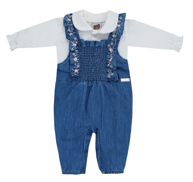 Macacao Feminino Bebe Jeans