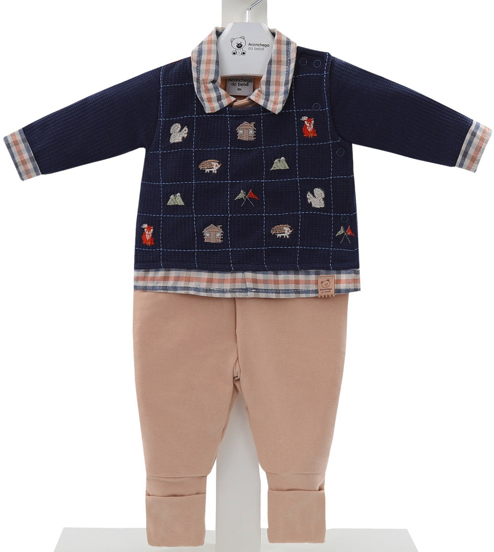 Macacão Masculino Infantil Longo Aconchego Brincar