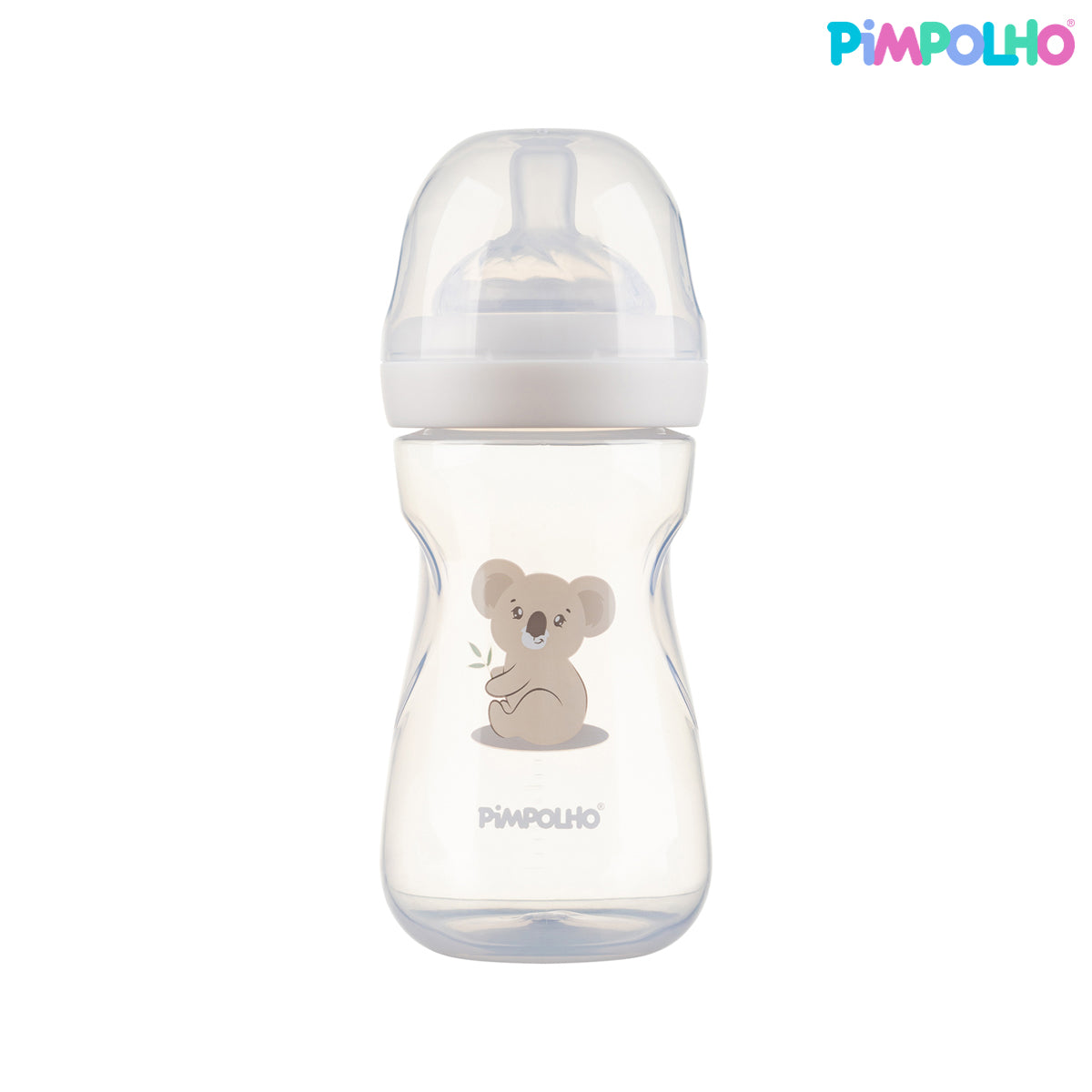 Mamadeira Serena Pimpolho Coala Branca – 260ml de Conforto e Segurança